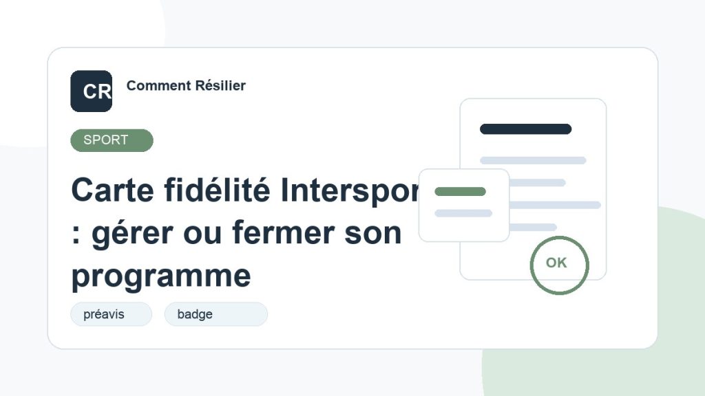 Illustration du guide : Carte fidélité Intersport : gérer ou fermer son programme