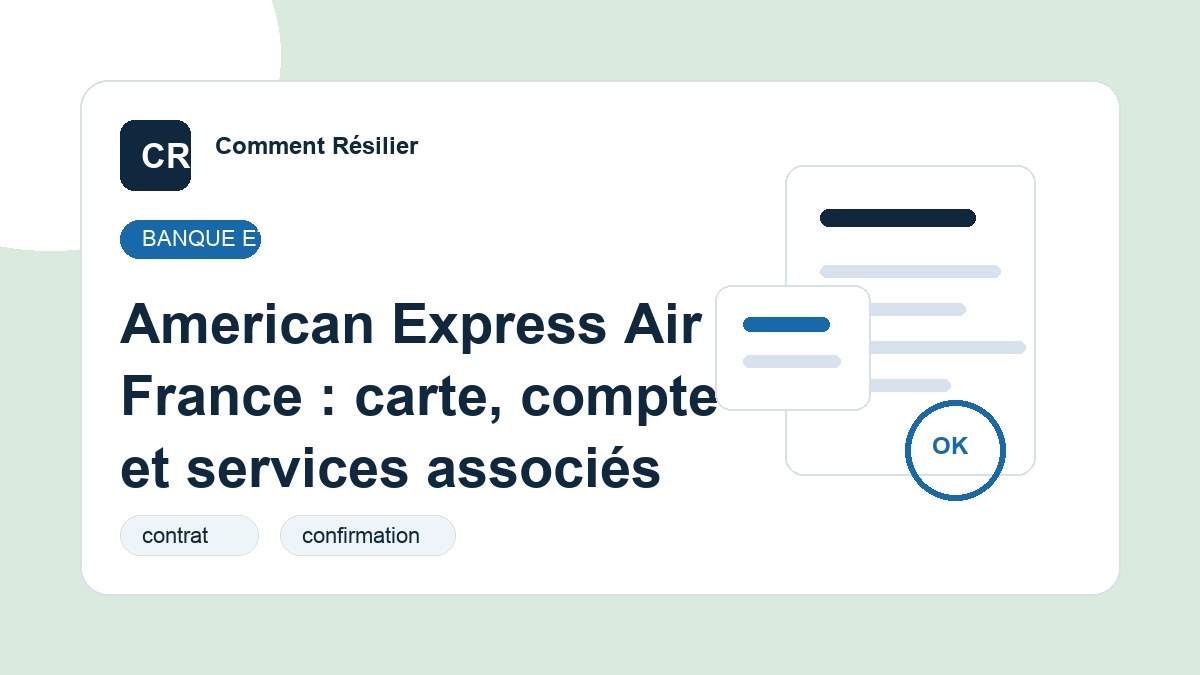 Illustration du guide : American Express Air France : carte, compte et services associés