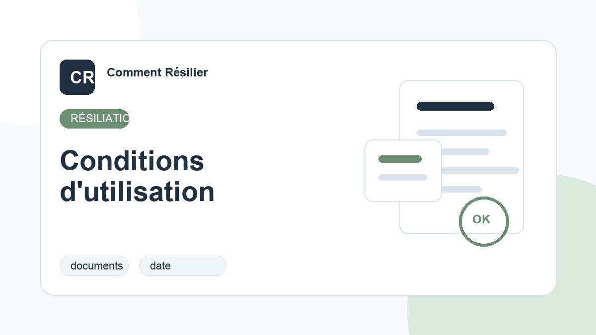 Illustration du guide : Conditions d'utilisation